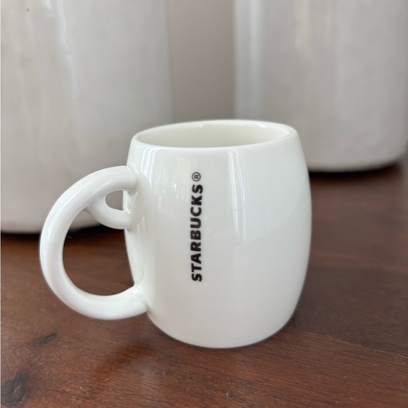 Starbucks Demitasse 3 oz Espresso Cup w/ Ornament Loop, Siren Mermaid Logo 2010 - Picture 4 of 8